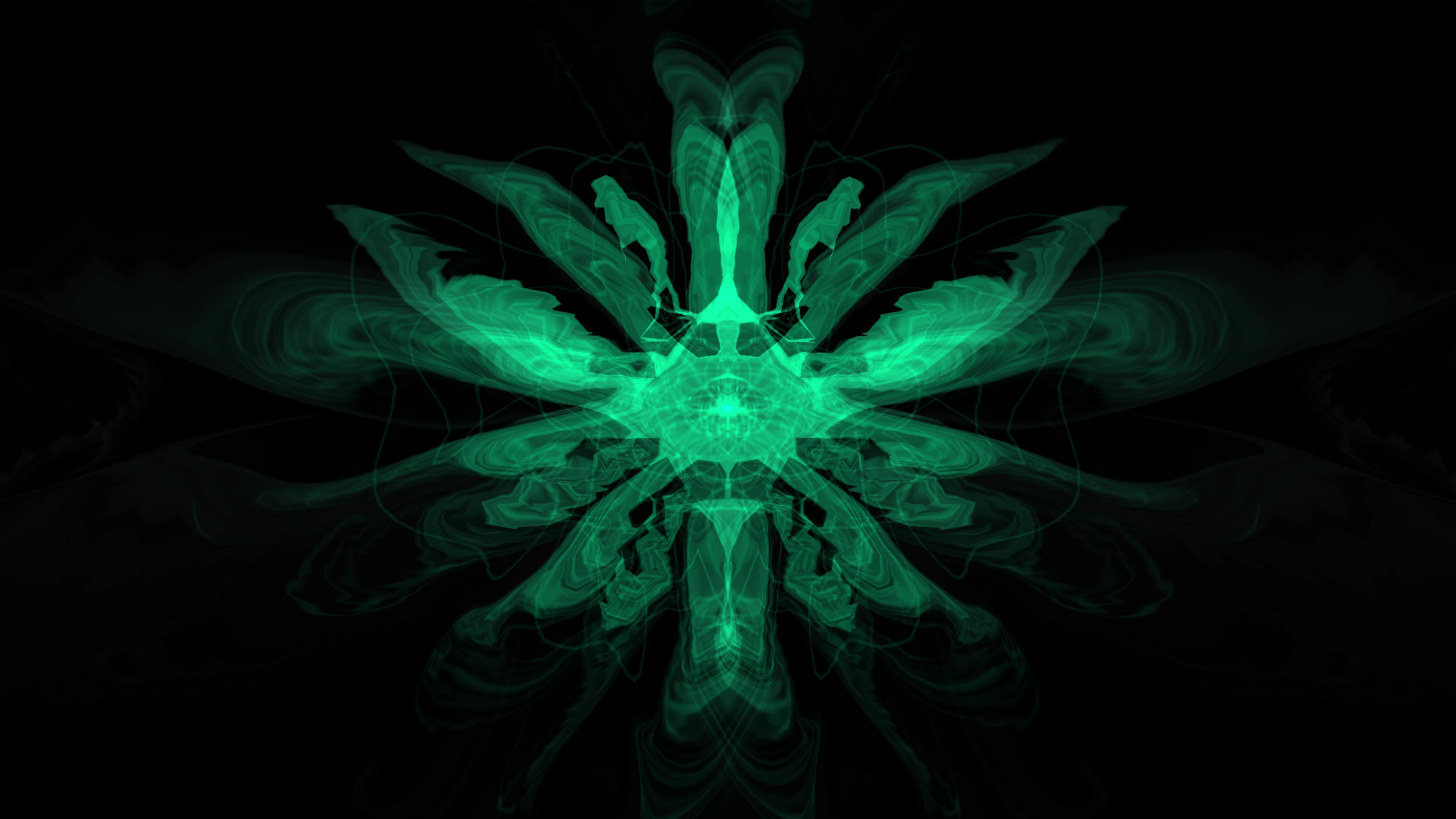 Milkdrop visualizer running in Playris on Apple TV